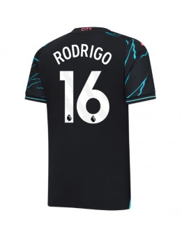 Moški Nogometna dresi replika Manchester City Rodri Hernandez #16 Tretji 2023-24 Kratek rokav
